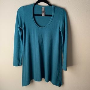 Go Couture cozy teal sweater